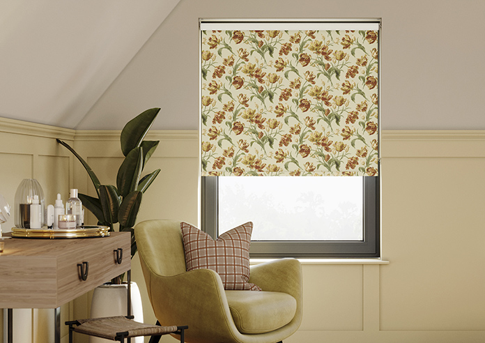 Laura Ashley Gosford, Gold - Twist&Fit Roller Blind - Image 3